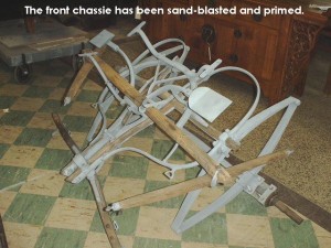 Front chassie sandblasted