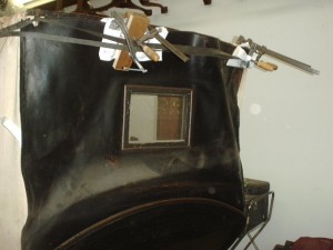 Repaired and clamped leather