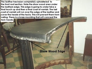 Restoration of show wood edge