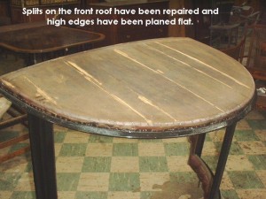 Splits on foor repaired